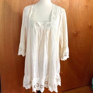 NWT NA00 NATION AK OUTFITS PLUS 2X IVORY BLOUSE TUNIC MINIDRESS GOLDEN S…